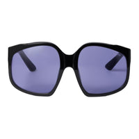 MIU MIU Acetate Irregular Shape Sunglasses Men's Black