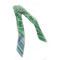 HERMES Silk Headwraps Women's Green