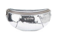 MIU MIU Leather Acetate Fiber Fanny Pack Women's Silver