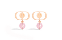 DIOR Metal Earrings Women's Pink