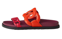 HERMES Extra Stylish Sandals Women's Red
