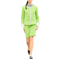 CHANEL Casual Short Skirts Women's Green