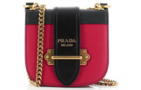 PRADA Cow Leather Shoulder Bag Crossbody Bag Regular Women's Red