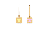 CELINE Earrings Women's Gold/Multicolor