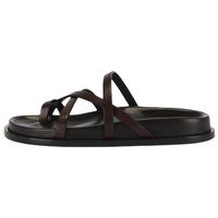 SAINT LAURENT Quiet Flip Flops Women's Brown