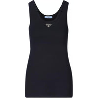 PRADA Enamel triangle Cotton Top