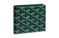 GOYARD SAINT FLORENTIN Canvas With Leather Wallet Unisex Green
