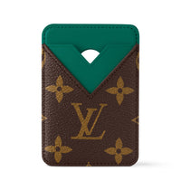LOUIS VUITTON Coated Canvas Card Holder Women's Borneo Green