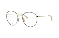 CELINE Alloy Irregular Shape Eyeglass Frames Unisex Gold