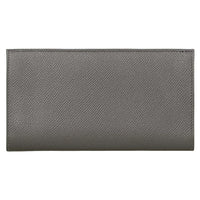 HERMES Citizen Twill Epsom Calfskin Wallet Men's Gray