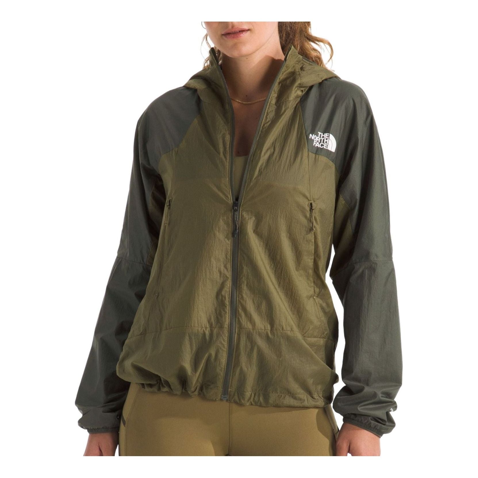(WMNS) THE NORTH FACE Ridgelite Futurefleece Wind Jacket 'Cedar New Taupe Green' NF0A8ERKJV4