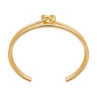 CELINE Knot Double Cuff In Brass With Gold Finish