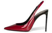 SAINT LAURENT Zoe Slim Heel High Heels 10.5cm Women's Red