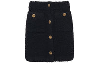 PRADA Button up Bouclé Mini Skirt