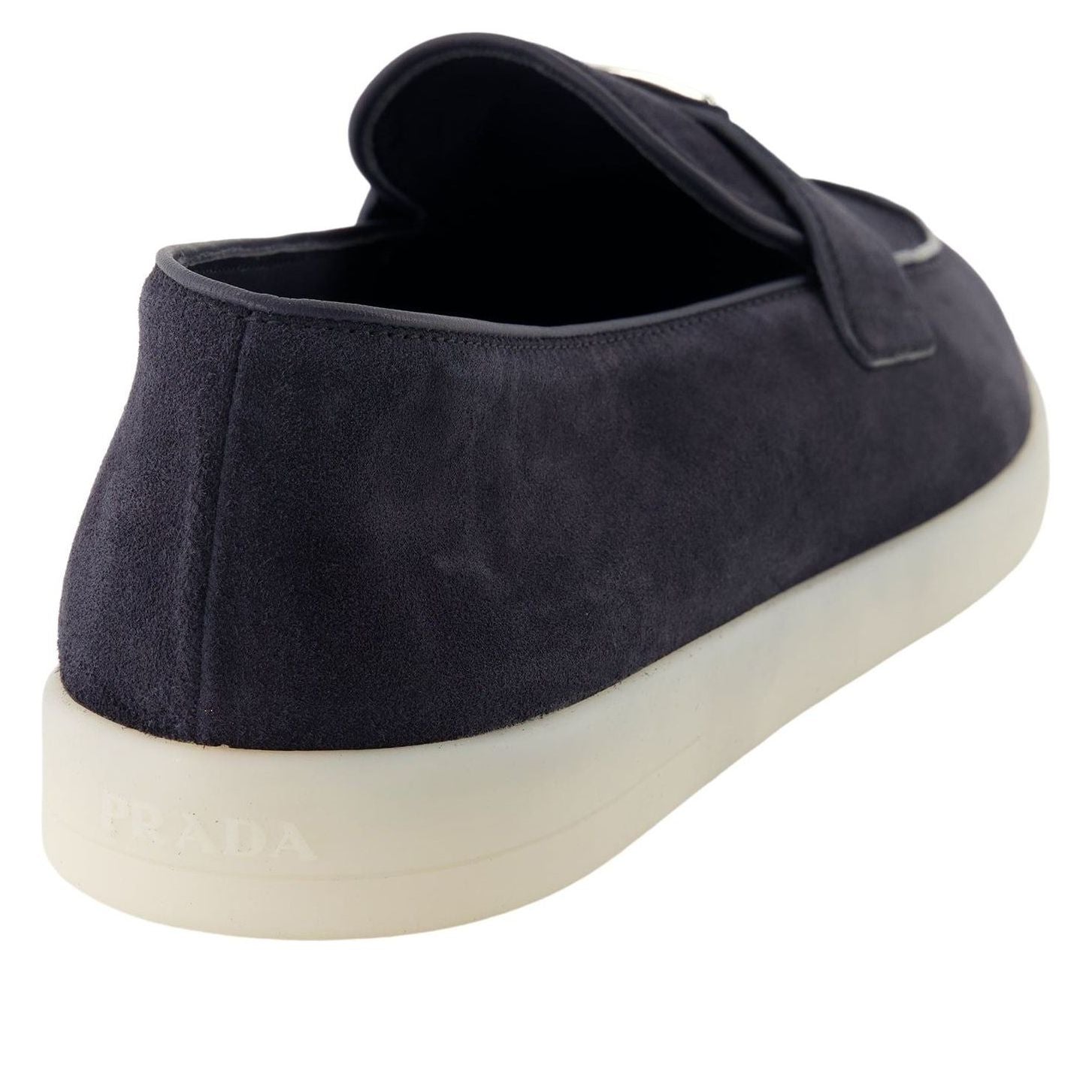 PRADA SS26 Suede Logo Loafer 'Navy' 2DG124-103-F0008
