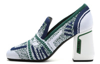 PRADA High Heels Women's White/Blue/Green