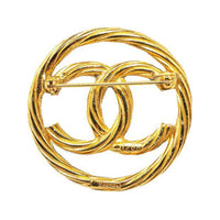 CHANEL Gold-Plated Brooches Women's Gold