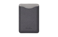Loro Piana Calfskin Card Holder Women's Marine Blue & Gray