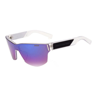 DIOR Plastic Irregular Shape Sunglasses Men's Transparent