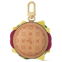 LOUIS VUITTON Calfskin Keychains Women's Orange