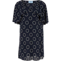 PRADA SS24 Short Sleeved Dress Women's Black