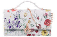 DIOR Cow Leather Shoulder Bag Crossbody Bag Handbag Mini Women's White/Multicolor