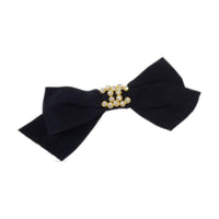 CHANEL 1990 2000s Bow Hair Barrette