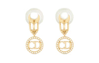 DIOR Resin Earrings Women's Gold