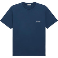 CELINE T Shirts Men Washed Marine Blue