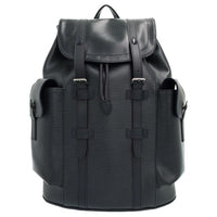 LOUIS VUITTON CHRISTOPHER Leather Backpack Regular Men's Black
