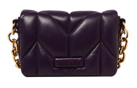 MIU MIU Leather Crossbody Bag, Shoulder Bag Women's Purple