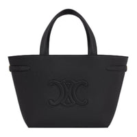 CELINE Cabas Calfskin Crossbody Handbags Mini Women's Black