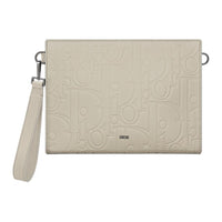 DIOR Calfskin Clutch Regular Men's Beige
