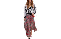 CHANEL Casual Long Skirts Women's Red