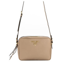 PRADA Cow Leather Crossbody Bag, Shoulder Bag Women's Nude Pink