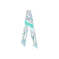 HERMES Silk Scarves Women's Blue