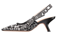 DIOR J'Adior Slim Heel High Heels 6.5cm Women's Black White