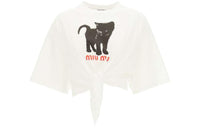 MIU MIU Crop Tops Women's White
