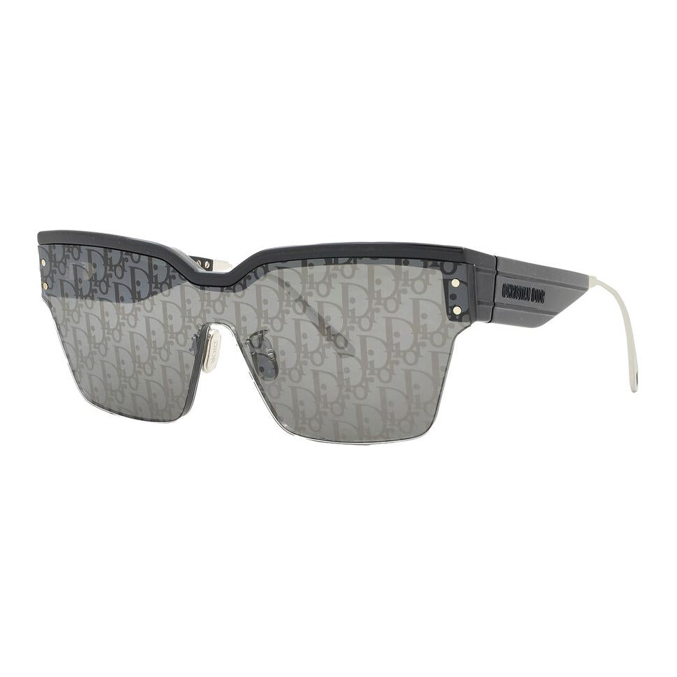 DIOR Acetate Irregular Shape Sunglasses Women's Bright Black