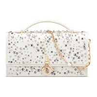 DIOR Silk Shoulder Bag, Crossbody Bag, Handbag Mini Women's White
