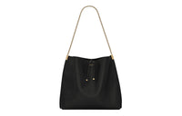 SAINT LAURENT Suzanne Leather Handbag Women's Black