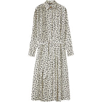 Loro Piana Long-Sleeved Dresses Women's Black White