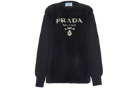 PRADA Logo Intarsia Crewneck Sweater