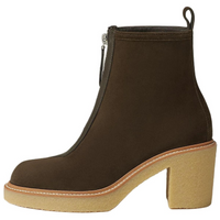 HERMES Kelly Ankle Boots 5.5cm Women's Dark Brown