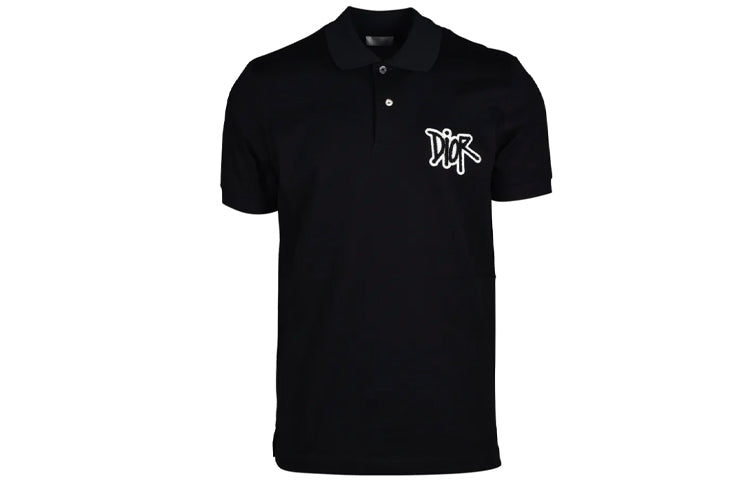 Stussy X DIOR Quarterly New Products Polo Shirts Men Black