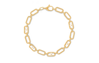LOUIS VUITTON My Lv Chain Pearls Necklace