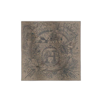 HERMES Cashmere Silk Scarves Men's Gray