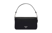 PRADA Saffiano Leather Handbag Wallet Men's Black