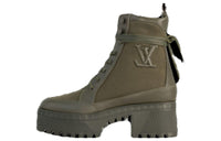 LOUIS VUITTON Ankle Boots 6cm Women's Khaki Green