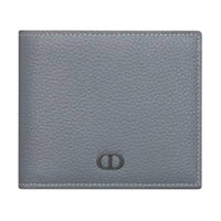 DIOR Grained Calfskin Wallet Men's Gray
